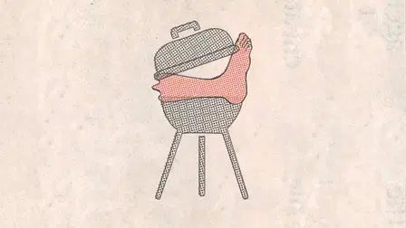 En fod i grillen
