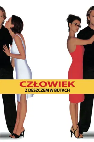 Człowiek z deszczem w butach