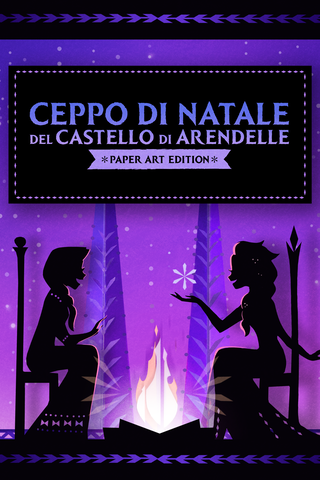 Ceppo di Natale del Castello di Arendelle: Paper Art Edition