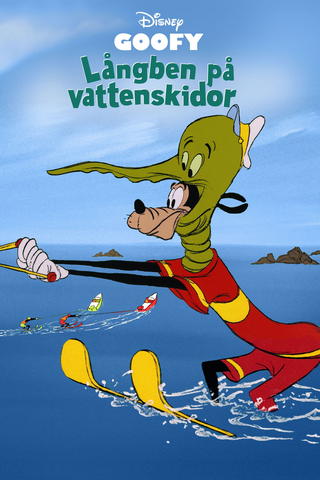 Jan Långben på vattenskidor
