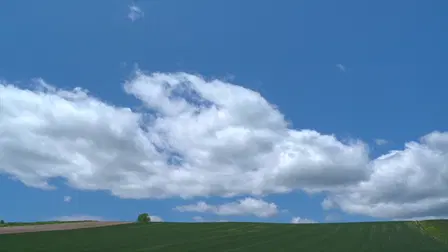 Something is spoken by the drifting clouds. For use in medical waiting rooms