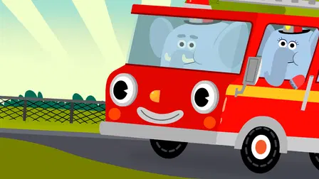 Here Comes The Fire Truck & More Kids Vehicle Songs - Super Simple Songs