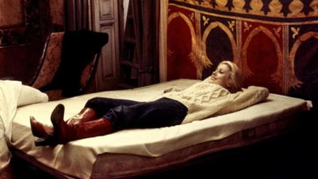 The Woman with Red Boots