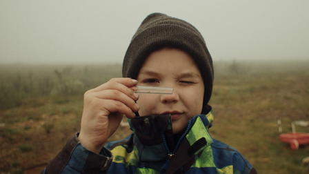 Aurinko laskee Lemmenjoella