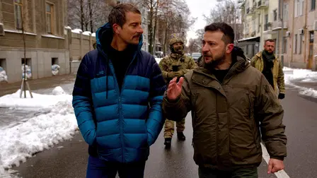 War Zone: Bear Grylls Meets President Zelenskyy
