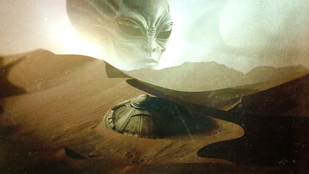 Leyenda alienígena del desierto
