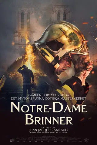 Notre-Dame brinner