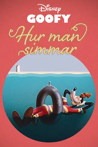 Jan Långben lär sig simma