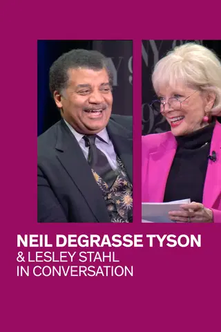 Neil deGrasse Tyson with Lesley Stahl