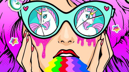 Lisa Frank: Luces, sombras y purpurina
