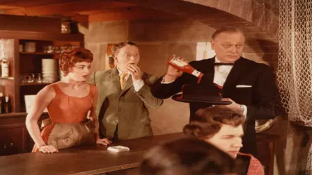 En flicka en gitarr en trumpet