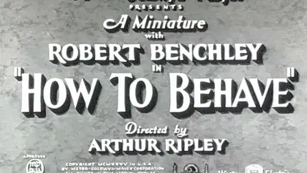 How to Behave