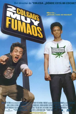 Dos colgaos muy fumaos