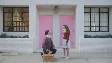 Two Pink Doors