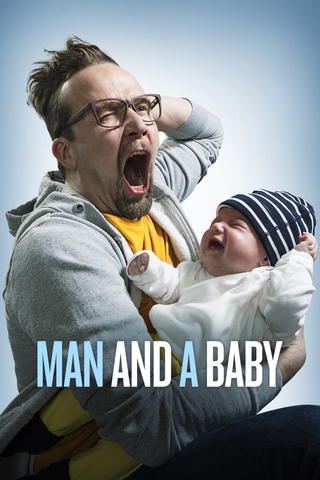 En man och en baby