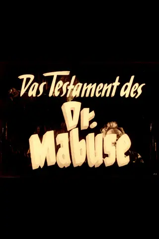 Doktor Mabuses testamente