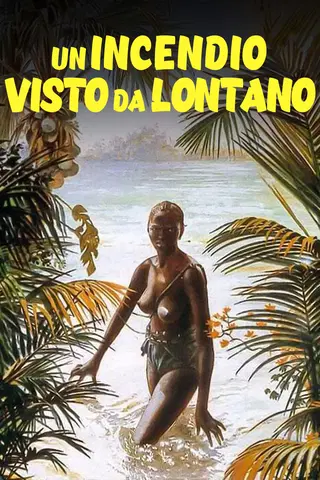 Un incendio visto da lontano