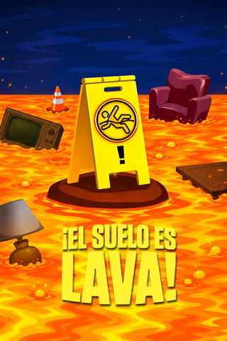 El suelo es lava