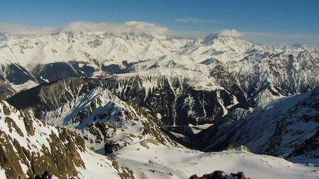 Die Alpen von oben