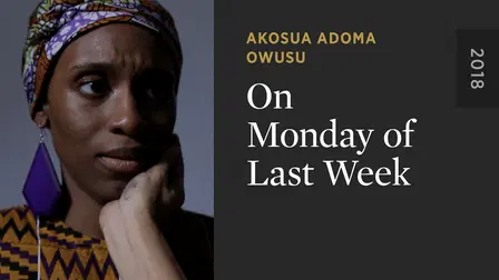 On Monday of Last Week