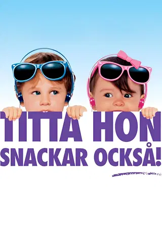 Titta hon snackar också!