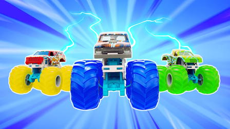 Hot Wheels Monster Trucks Pogromcy Mocy!
