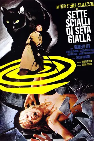Sette scialli di seta gialla