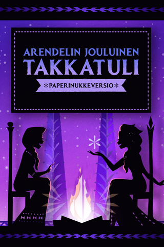 Arendelin jouluinen takkatuli: Paperinukkeversio